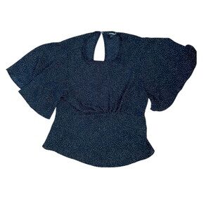 Express Polka Dot Sheer Blouse